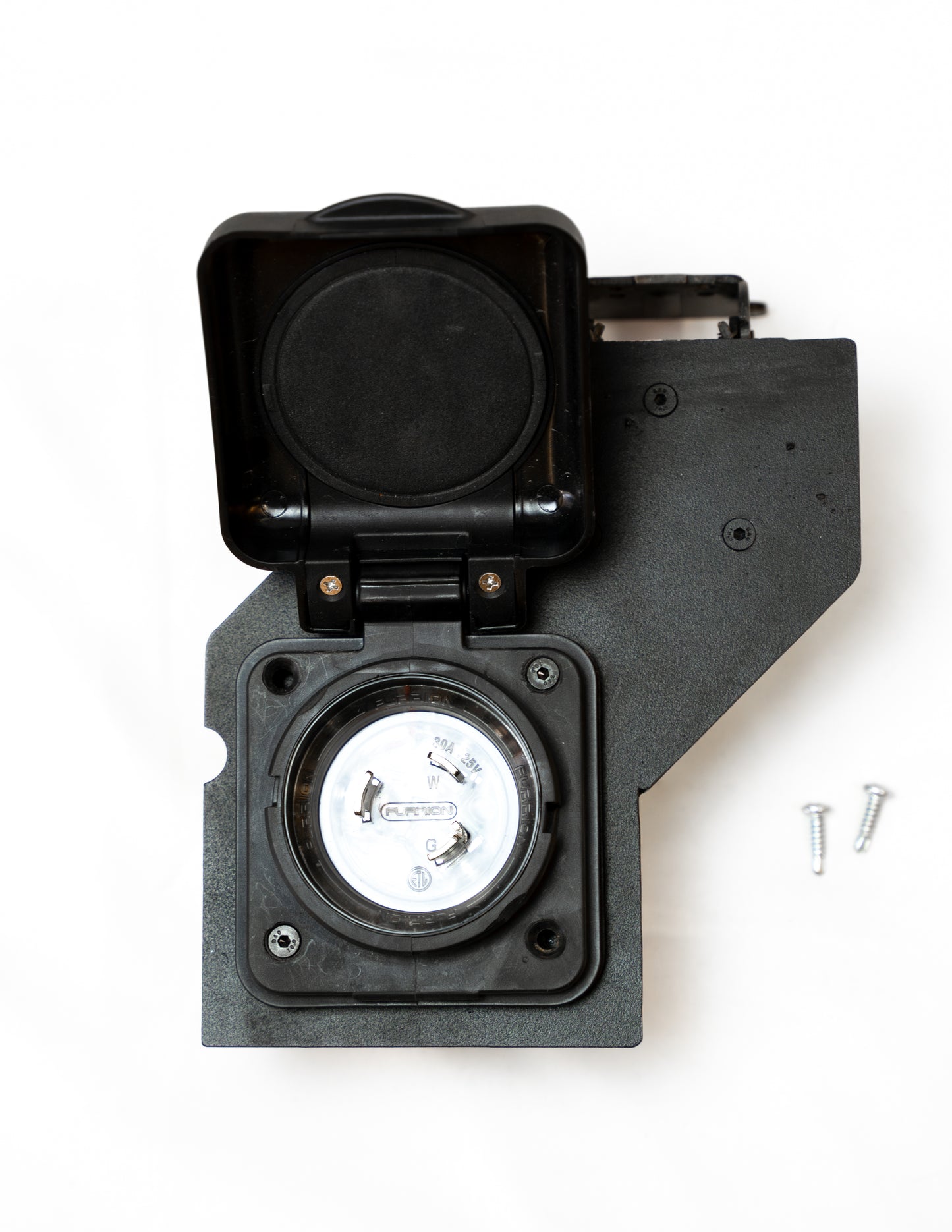 Shore Power Flip Down Bracket only