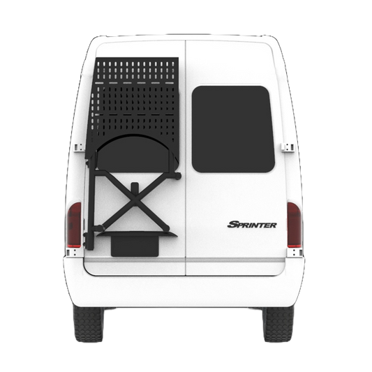 X Rack with half paneled upper component.