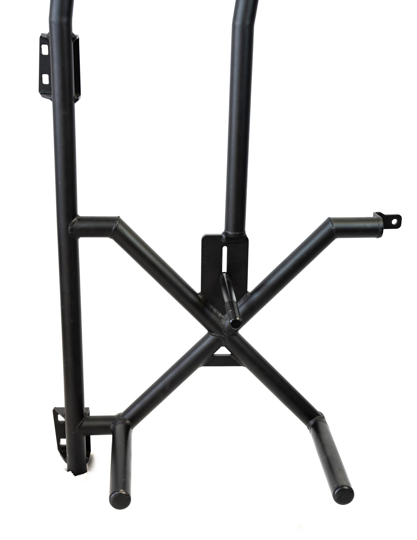 Closeup of X Rack with Climber Tire Rack. 